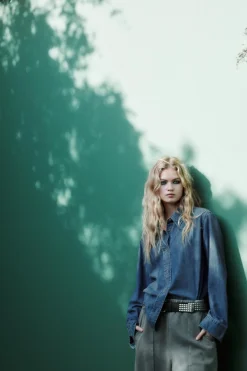 Discount CAMISA DENIM TRF Mujer Camisas / Blusas