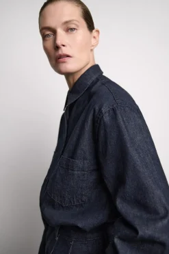 Online CAMISA DENIM ZW COLLECTION Mujer Camisas / Blusas