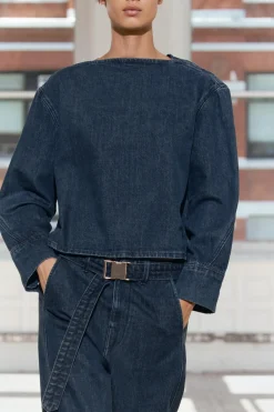 Fashion CAMISA DENIM ZW COLLECTION Mujer Camisas / Blusas