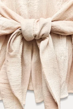 Online CAMISA DRAPEADA CUADROS ZW COLLECTION Mujer Camisas / Blusas