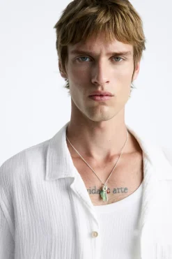 Discount CAMISA EFECTO ARRUGADO Hombre Camisas