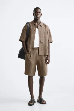 Hot CAMISA EFECTO ARRUGADO Hombre Camisas