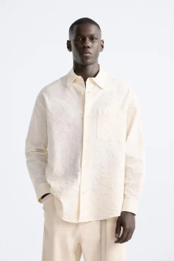 Discount CAMISA EFECTO ARRUGADO Hombre Camisas