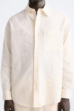 Discount CAMISA EFECTO ARRUGADO Hombre Camisas