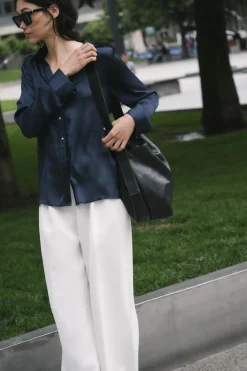 Fashion CAMISA EFECTO ARRUGADO Mujer Camisas / Blusas