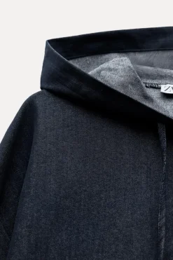 Best CAMISA EFECTO DENIM CAPUCHA Mujer Camisas / Blusas