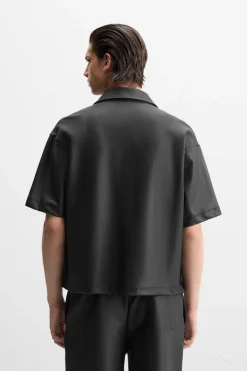 Clearance CAMISA EFECTO ENCERADO Hombre Camisas