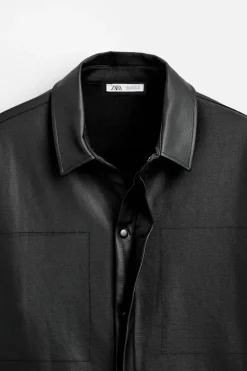 Clearance CAMISA EFECTO ENCERADO Hombre Camisas