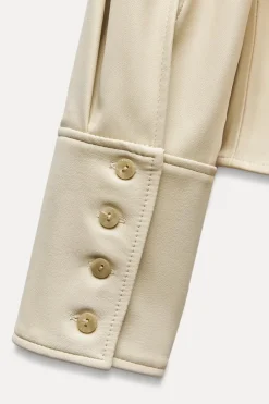 Online CAMISA EFECTO PIEL ENTALLADA Mujer Camisas / Blusas