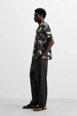 Online CAMISA ELÁSTICA ESTAMPADO ABSTRACTO Hombre Camisas