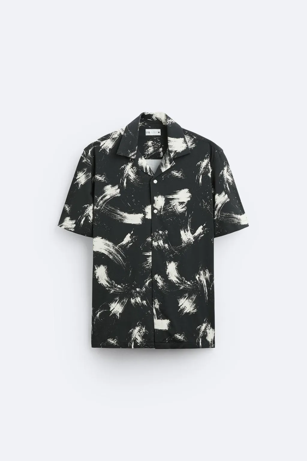 Online CAMISA ELÁSTICA ESTAMPADO ABSTRACTO Hombre Camisas