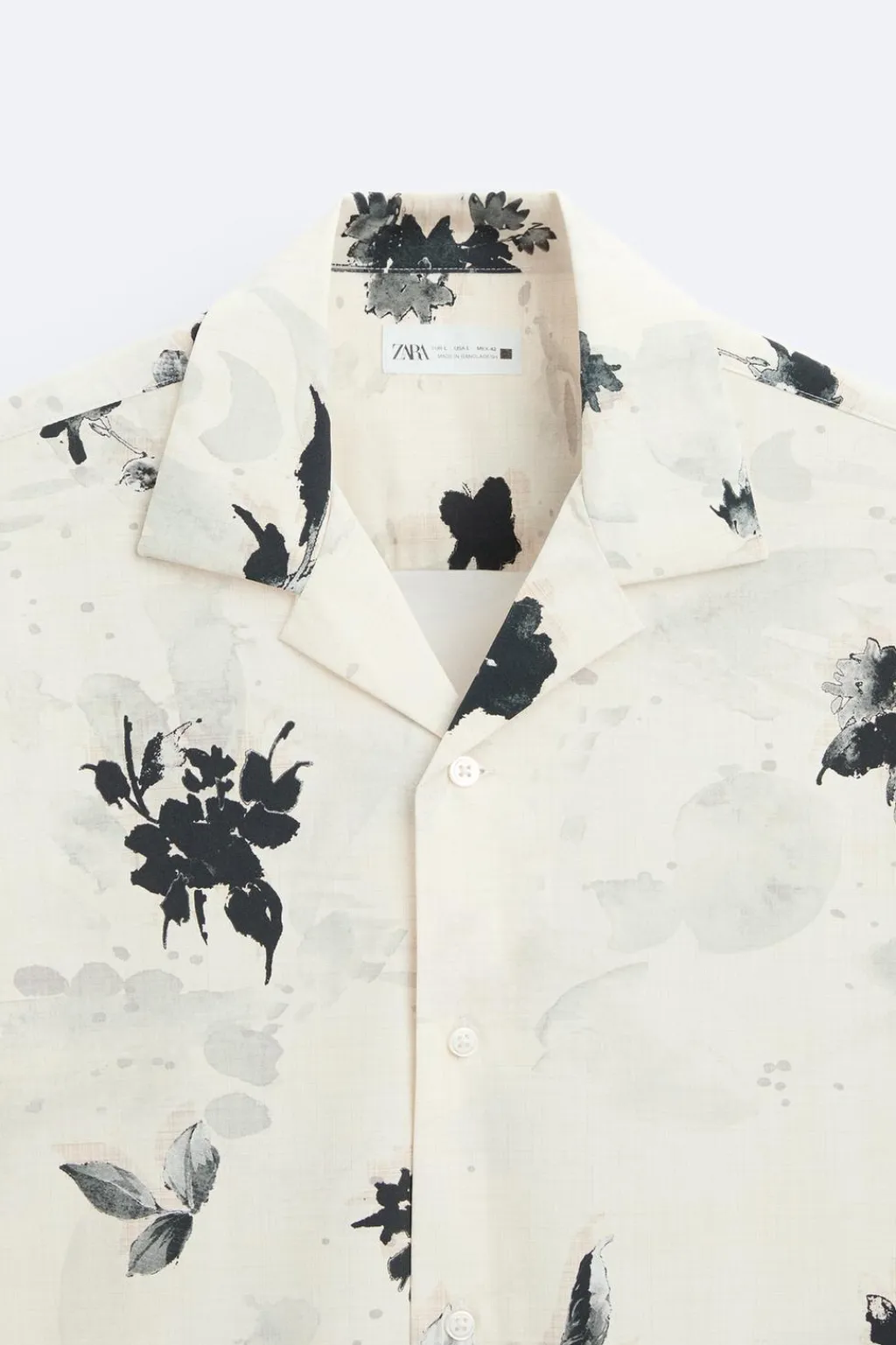New CAMISA ELÁSTICA ESTAMPADO FLORAL Hombre Camisas
