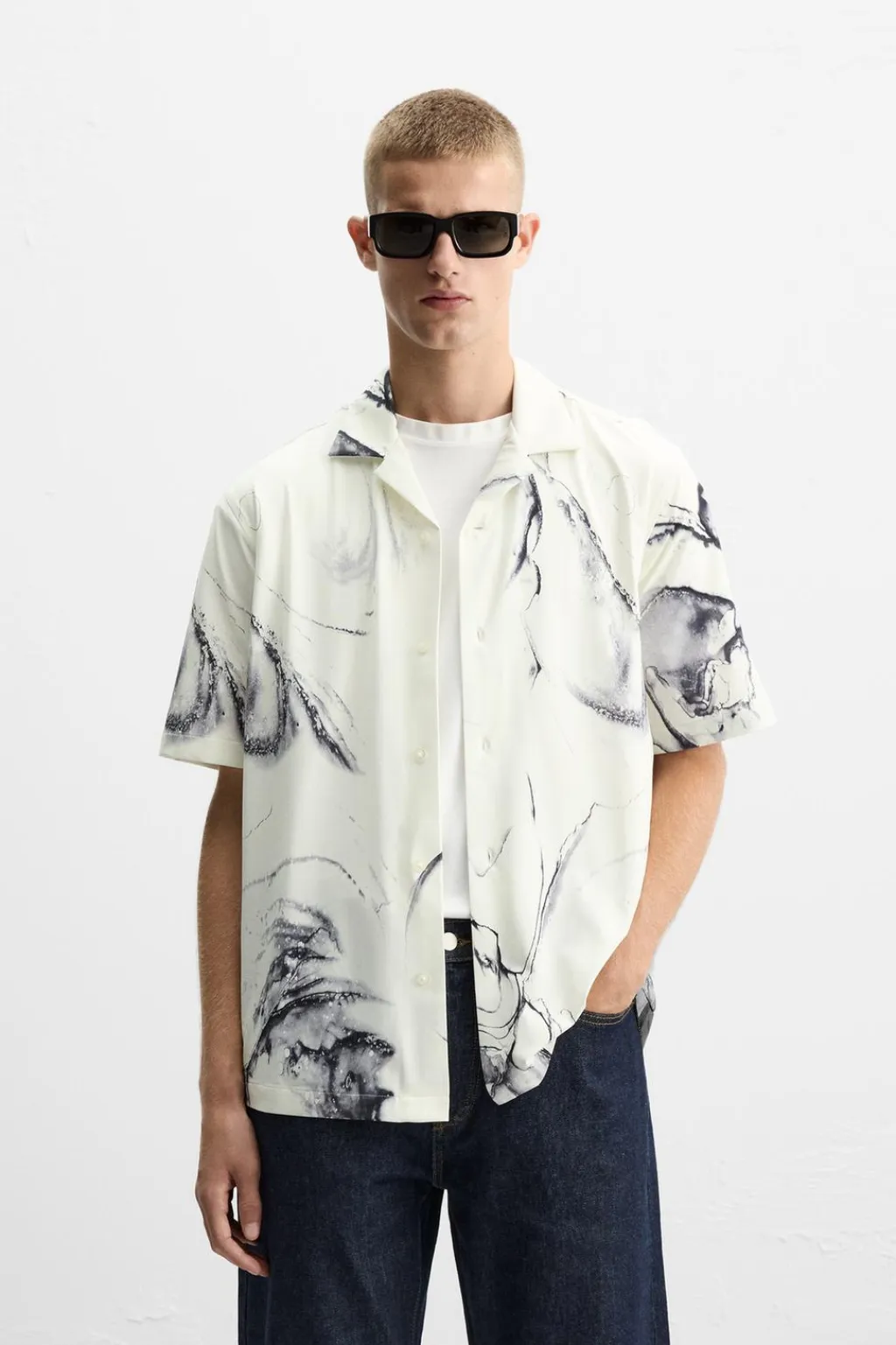 Fashion CAMISA ELÁSTICA ESTAMPADO ABSTRACTO Hombre Camisas