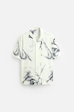 Fashion CAMISA ELÁSTICA ESTAMPADO ABSTRACTO Hombre Camisas