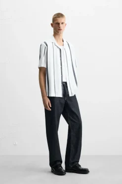 Discount CAMISA ELÁSTICA ESTAMPADO RAYAS Hombre Camisas