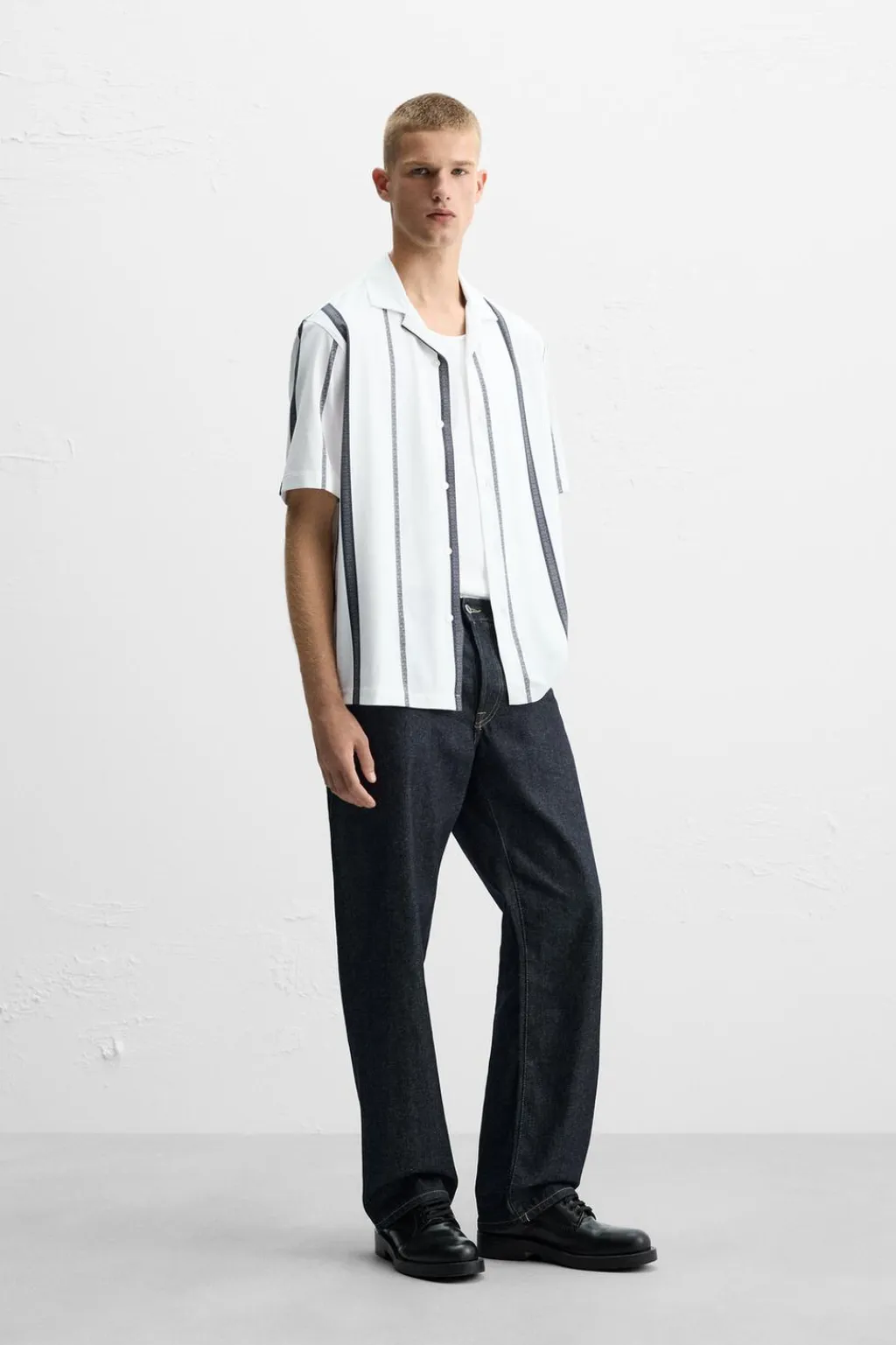 Discount CAMISA ELÁSTICA ESTAMPADO RAYAS Hombre Camisas