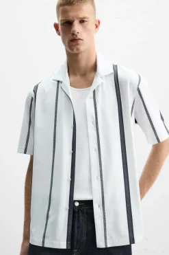 Discount CAMISA ELÁSTICA ESTAMPADO RAYAS Hombre Camisas