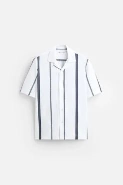 Discount CAMISA ELÁSTICA ESTAMPADO RAYAS Hombre Camisas