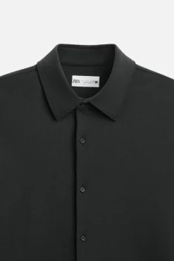 Hot CAMISA ELÁSTICA ESTRUCTURA Hombre Camisas