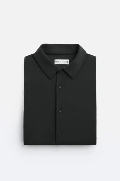 Hot CAMISA ELÁSTICA ESTRUCTURA Hombre Camisas