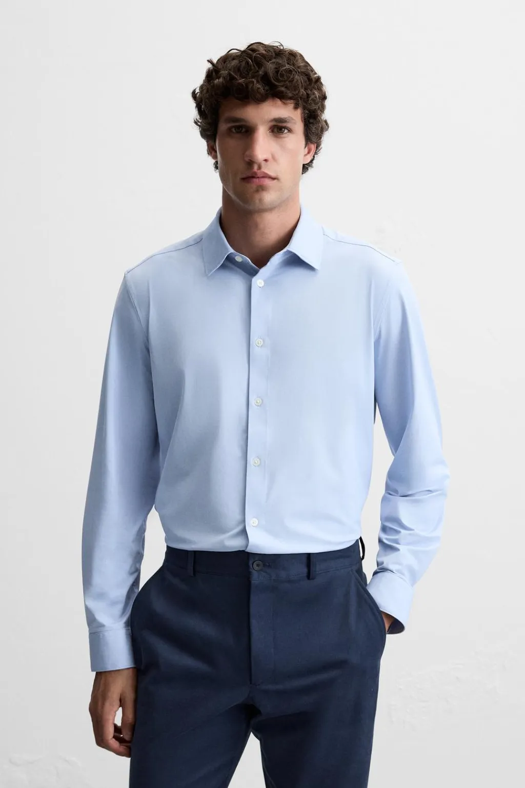 Outlet CAMISA ELÁSTICA ESTRUCTURA Hombre Camisas