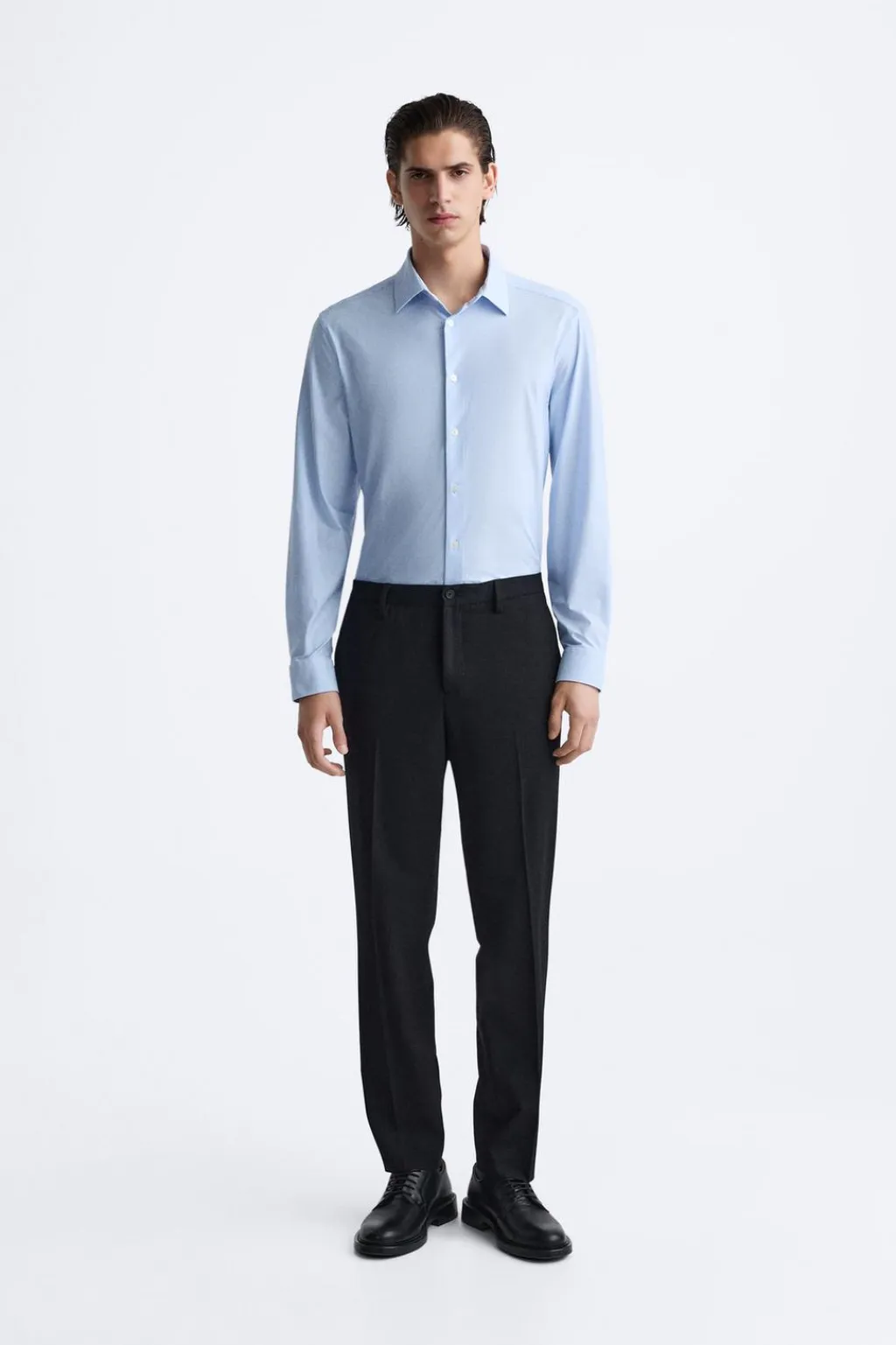 New CAMISA ELÁSTICA RAYAS Hombre Camisas