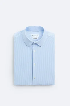 New CAMISA ELÁSTICA RAYAS Hombre Camisas