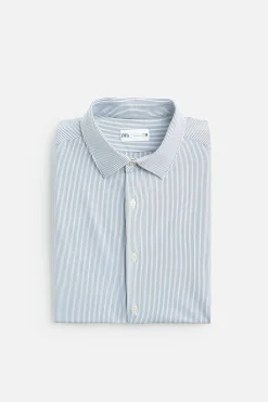 Fashion CAMISA ELÁSTICA RAYAS Hombre Camisas