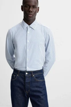 Best CAMISA ELÁSTICA RAYAS Hombre Camisas