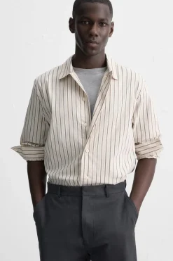 Discount CAMISA ELÁSTICA RAYAS Hombre Camisas