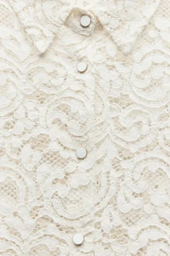 New CAMISA ENCAJE Mujer Camisas / Blusas