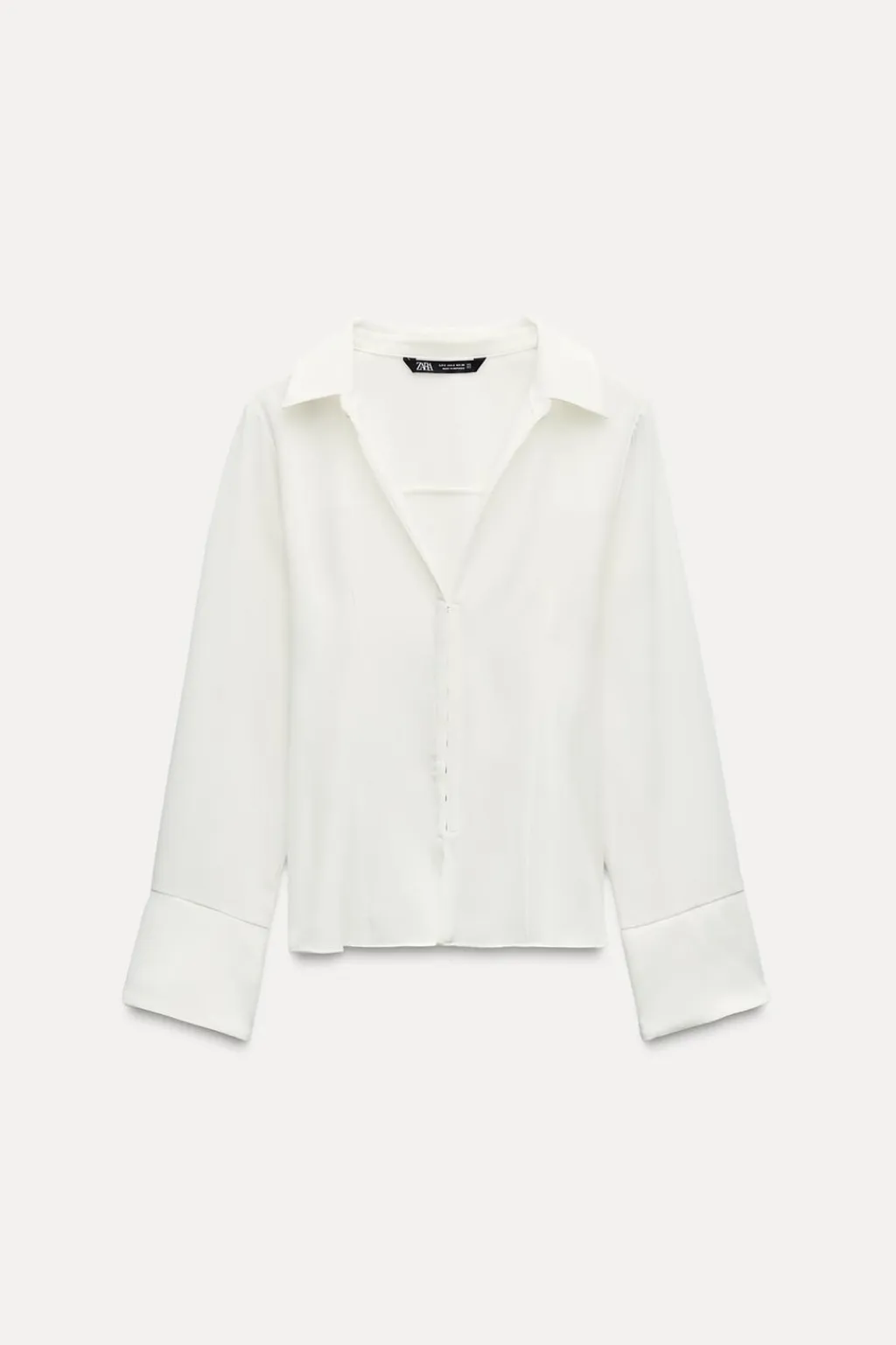 Online CAMISA ENTALLADA CORCHETES OCULTOS Mujer Camisas / Blusas