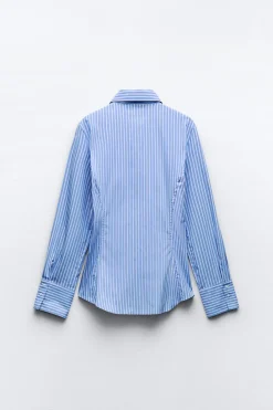 Fashion CAMISA ENTALLADA POPELÍN Mujer Camisas / Blusas