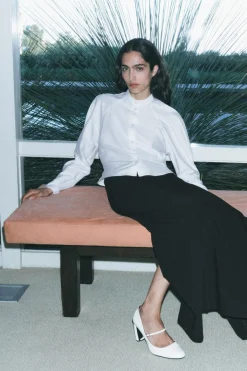 New CAMISA ENTALLADA POPELÍN ZW COLLECTION Mujer Camisas / Blusas