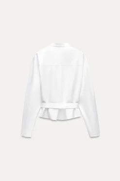 New CAMISA ENTALLADA POPELÍN ZW COLLECTION Mujer Camisas / Blusas