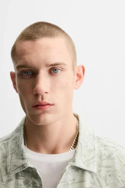 Fashion CAMISA ESTAMPADA Hombre Camisas