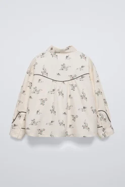 Niños ZARA 6 - 14 Años·Blusas / Camisas|6 - 14 Años·Total Look<CAMISA ESTAMPADA BOTAS