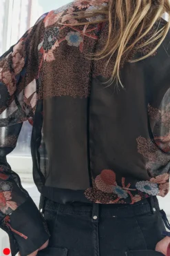Best CAMISA ESTAMPADA FLORES ZW COLLECTION Mujer Camisas / Blusas