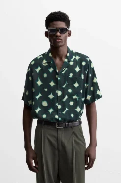 Hot CAMISA ESTAMPADA MEZCLA VISCOSA Hombre Camisas