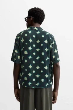 Hot CAMISA ESTAMPADA MEZCLA VISCOSA Hombre Camisas