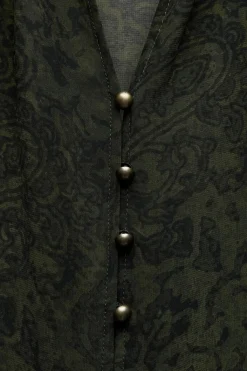 Clearance CAMISA ESTAMPADA VIVO TERCIOPELO Mujer Camisas / Blusas