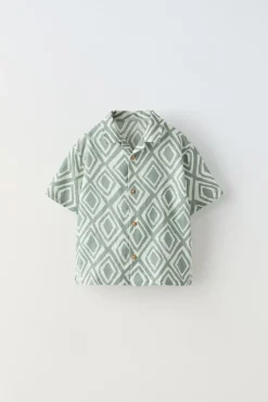 Niños ZARA 1½ - 6 Años·Camisas / Sobrecamisas<CAMISA ESTAMPADO