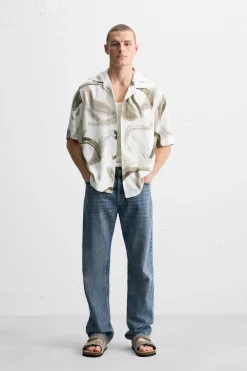 Fashion CAMISA ESTAMPADO ABSTRACTO Hombre Camisas