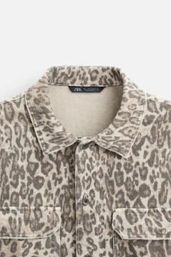 Hot CAMISA ESTAMPADO ANIMAL Hombre Camisas