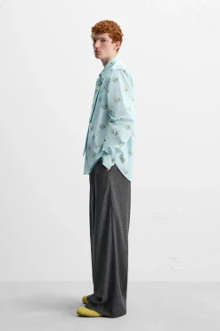 Fashion CAMISA ESTAMPADO ELEFANTE X HARRY LAMBERT Hombre Camisas