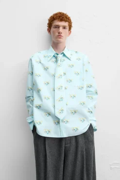 Fashion CAMISA ESTAMPADO ELEFANTE X HARRY LAMBERT Hombre Camisas