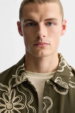 Fashion CAMISA ESTAMPADO FLORAL Hombre Camisas