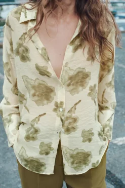 New CAMISA ESTAMPADO FLORES Mujer Camisas / Blusas