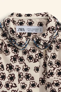 Niños ZARA 6 - 14 Años·Blusas / Camisas<CAMISA ESTAMPADO FLORES LIMITED EDITION