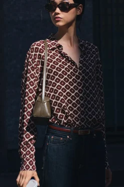 Sale CAMISA ESTAMPADO GEOMÉTRICO Mujer Camisas / Blusas